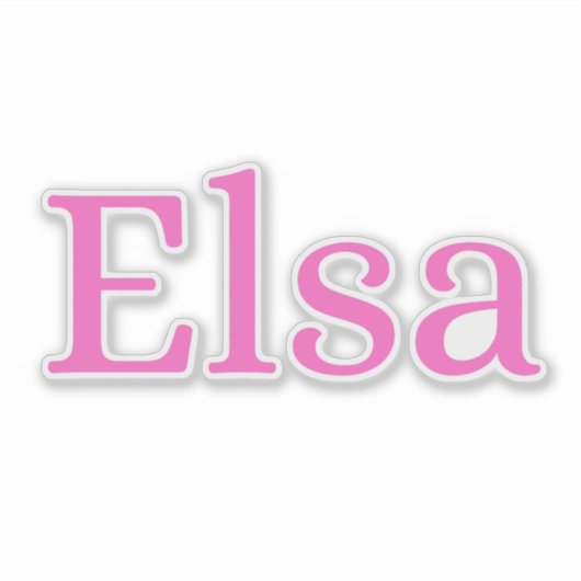 Elsa Sticker (Voorkant)