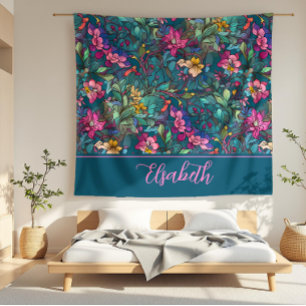 Elsabeth Kleurrijke Art Nouveau Fleece Deken