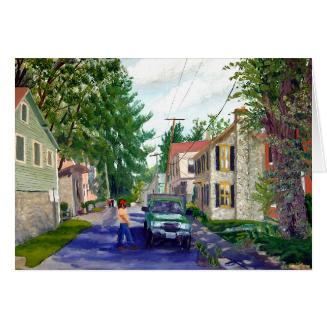 Elsah Illinois street scène (Voorkant Horizontaal)