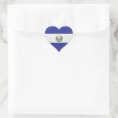 Elsalvador liefde vlag trots hart sticker (Tas)