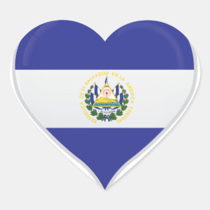 Elsalvador liefde vlag trots hart sticker