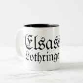Elsass-Lothringen Tweekleurige Koffiemok (Voorkant links)