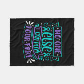 Else Can Play Your Part Fleece Deken (Voorkant (Horizontaal))