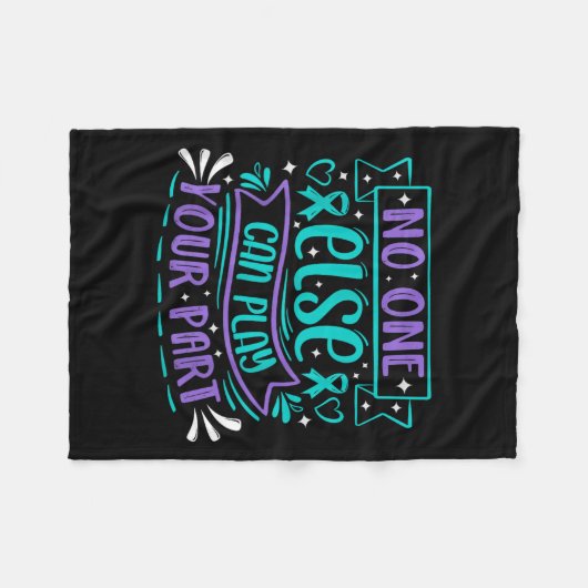 Else Can Play Your Part  Fleece Deken (Voorkant (Horizontaal))