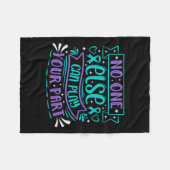 Else Can Play Your Part Premium Fleece Deken (Voorkant (Horizontaal))