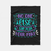 Else Can Play Your Part Premium  Fleece Deken (Voorkant)