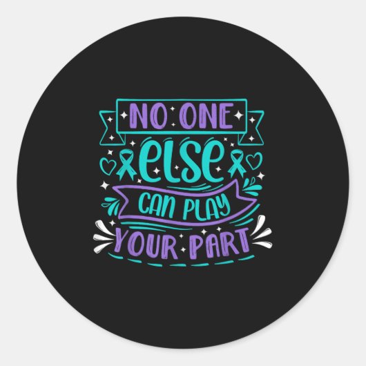 Else Can Play Your Part  Ronde Sticker (Voorkant)
