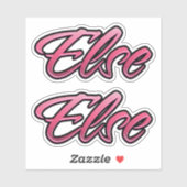 Else faded pink Aufkleber Sticker Stickerset (Vel)