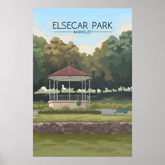 Elsecar Park Barnsley Reisposter Poster (Voorkant)