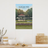 Elsecar Park Barnsley Reisposter Poster (Keuken)