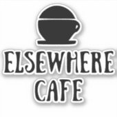 Elsewhere Cafe V1 Light Mode Sticker (Voorkant)