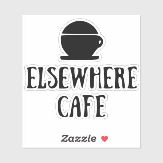 Elsewhere Cafe V1 Light Mode Sticker (Vel)