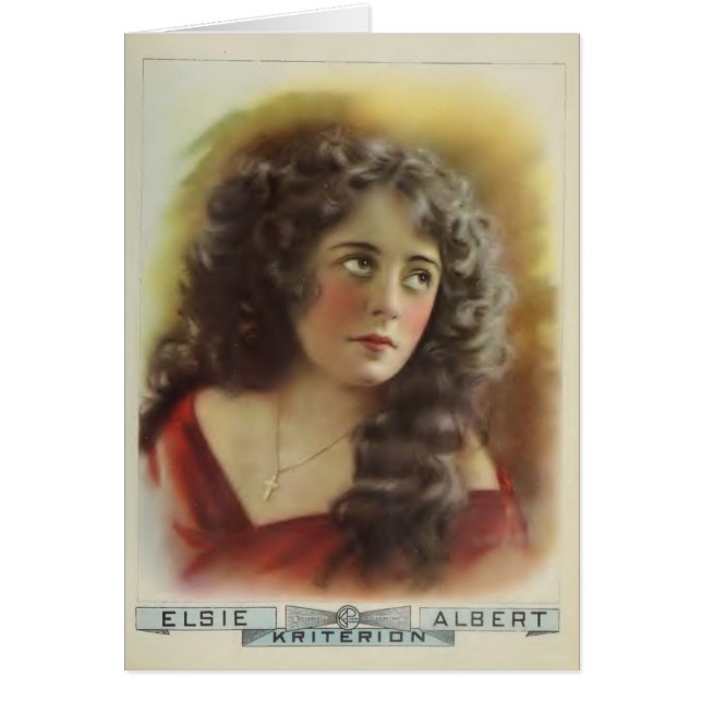 Elsie Albert 1915-filmexposant ad stil (Voorkant)