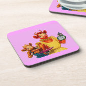 Elsie de Koe en dochter Beulah - Het is Caktijd Drankjes Onderzetter (Linkerzijde)