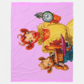 Elsie de Koe en dochter Beulah - Het is Caktijd Fleece Deken (Voorkant)