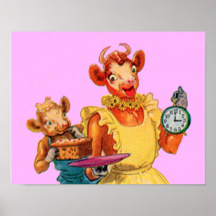 Elsie de Koe en dochter Beulah - Het is Caktijd Poster
