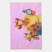 Elsie de Koe en dochter Beulah - Het is Caktijd Theedoek (Verticaal)