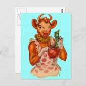 Elsie de Koe, geldmanager Briefkaart (Voorkant / Achterkant)