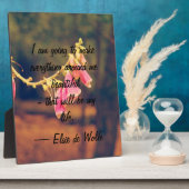 Elsie de Wolfe Quote Plaque Fotoplaat (Zijkant)