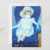 Elsie in een blauwe stoel | Mary Cassatt (Voorkant)