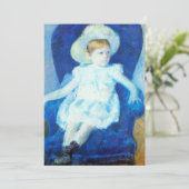 Elsie in een blauwe stoel | Mary Cassatt (Staand voorkant)