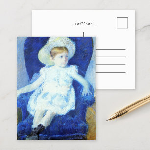 Elsie in een blauwe stoel   Mary Cassatt Briefkaart