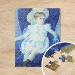 Elsie in een blauwe stoel | Mary Cassatt Legpuzzel<br><div class="desc">Elsie in a Blue Chair (1880) van Mary Cassatt toont een jong meisje in een blauwe stoel, vastgelegd met de kenmerkende impressionistische stijl van de kunstenaar. Het schilderij toont delicaat penseelwerk en een zacht kleurenpalet, met de nadruk op de onschuld en charme van de kindertijd. Elsie's ontspannen houding en contemplatieve...</div>