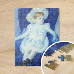Elsie in een blauwe stoel | Mary Cassatt Legpuzzel<br><div class="desc">Elsie in een Blauwe Stoel (1880) door de Amerikaanse impressionist Mary Cassatt. Origineel kunstwerk is een portret van een jong meisje dat in een levendige blauwe stoel zit. Gebruik de ontwerphulpmiddelen om douanetekst toe te voegen of het afbeelding te personaliseren.</div>