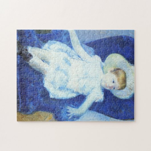 Elsie in een blauwe stoel | Mary Cassatt Legpuzzel (Horizontaal)