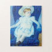 Elsie in een blauwe stoel | Mary Cassatt Legpuzzel (Verticaal)