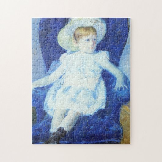 Elsie in een blauwe stoel | Mary Cassatt Legpuzzel (Verticaal)