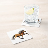 Elska Beauful IJslands paard Kartonnen Onderzetters (Insitu)