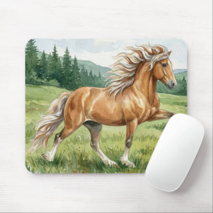 Elska IJslands paard aquarel landschap Muismat