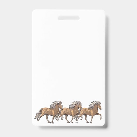 Elska IJslands paard in Tölt Badge (Voorzijde)