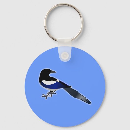 Elster Magpie Sleutelhanger (Voorkant)