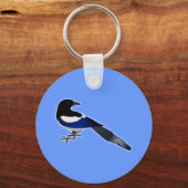 Elster Magpie Sleutelhanger (Voorkant)