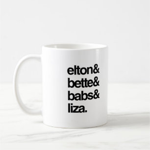 Elton Bette Babs en Liza Koffiemok