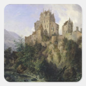 Eltz Castle Vierkante Sticker (Voorkant)