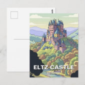 Eltz Kasteel Duitsland Reizen Briefkaart (Voorkant / Achterkant)