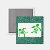 Elua honu (2 zee schildpadden)magneet magneet (Voorkant / Achterkant)