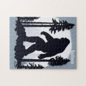 Elusief Silhouet de legendarische Sasquatch Legpuzzel (Horizontaal)