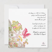 Elusive Butterfly Bridal Shower Kaart (Achterkant)