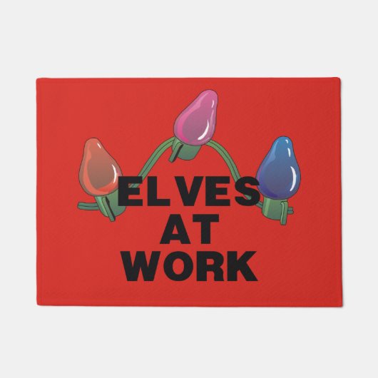 Elven Aan Het Werk Deurmat (Voorkant)