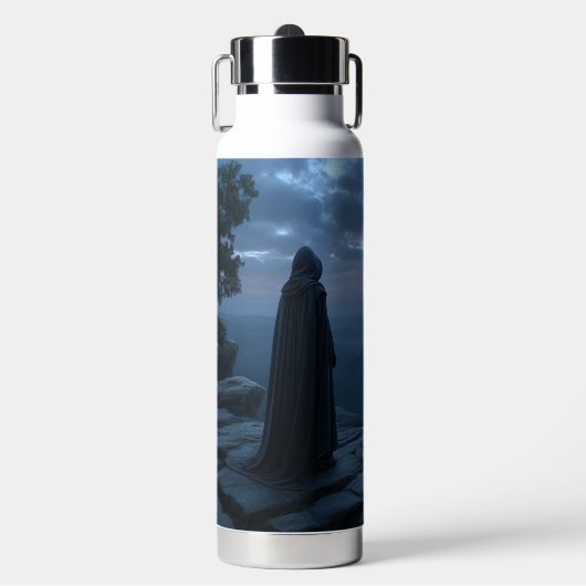 Elven Bos Kunst Waterfles (Voorkant)