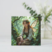 Elven Fairy Magical Enchanted Forest Kaart (Staand voorkant)