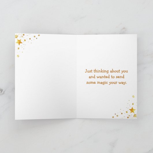 Elven Fairy Sending Magic Your Way Kaart (Binnen)