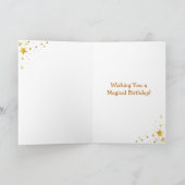 Elven Fairy with Clarinet | Magical Birthday Kaart (Binnen)