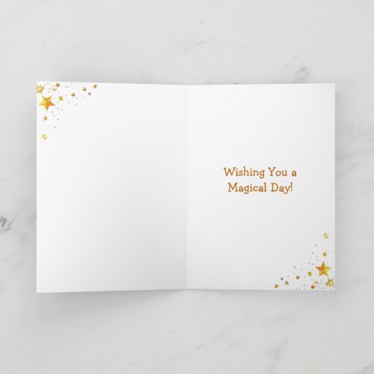 Elven Fairy with Clarinet | Miss You Kaart (Binnen)