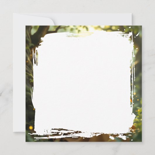 Elven Fairy with Dragon in Enchanted Forest Kaart (Achterkant)