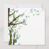 Elven Forest rustieke boom bruiloft uitnodiging (Achterkant)